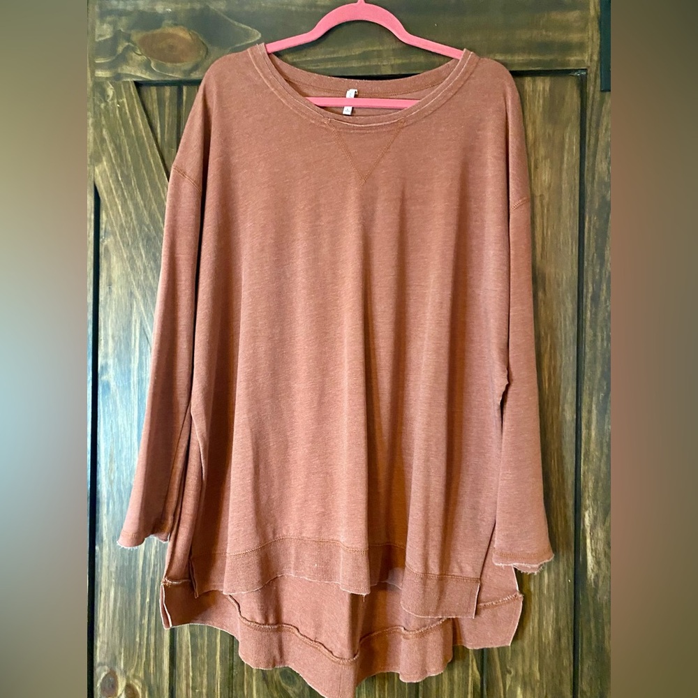 Women's Rust Layered Top